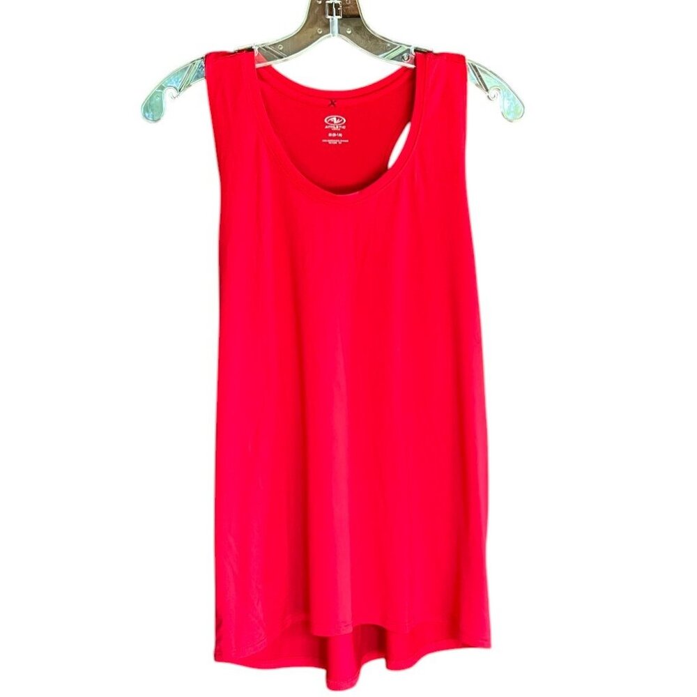 Men's Red Athletic Works Polyester/Spandex Tank Top, Size M (8-10)